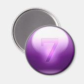 パープルラッキー7 マグネット (正面/裏面)