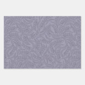 パープルラッピング紙フラットシートセット3 ラッピングペーパーシート (正面3)