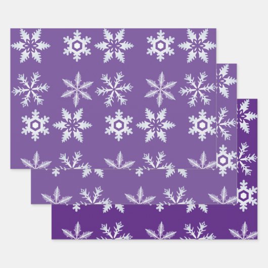 パープルラッピング紙フラットシート ラッピングペーパーシート (セット)