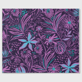 パープルラッピング紙 ラッピングペーパー (フラット)