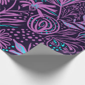 パープルラッピング紙 ラッピングペーパー (角)