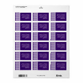 パープルラティス ラベル (フルシート)