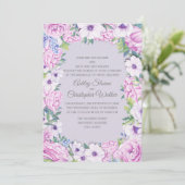 パープルラヌカルスアネノメフローラ結婚リース 招待状 (スタンド正面)