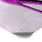 パープルラブシューズスティレットファッションポスター ポスター (角)