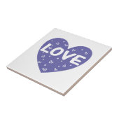 パープルラブハート タイル (側面)