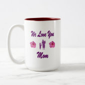 パープルラブモーミーコーヒーマグ ツートーンマグカップ (左)