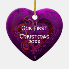 パープルラブ セラミックオーナメント