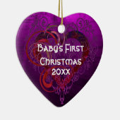 パープルラブ セラミックオーナメント (右)