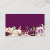 パープルラブ フラワーブリング ベビーシャワーブック エンクロージャーカード (裏面)