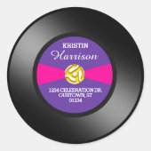 パープルラベル ビニール 45 レコード 個人住所 ラウンドシール (正面)