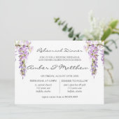 パープルラベンダーウィステリアリハーサルディナー 招待状 (スタンド正面)