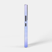 パープルラベンダーウォーターカラーかわいいイニシャル名 SAMSUNG GALAXYケース (右側面)