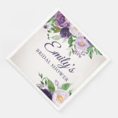 パープルラベンダーグリーンリーグレーブライダルシャワー紙 (コーナー)