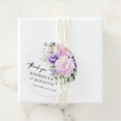 パープルラベンダーピンクフローラサンキュー結婚ズ フェイバータグ (インサイチュ)
