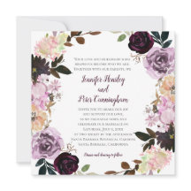 パープルラベンダーピンクホワイトフローラ結婚リース