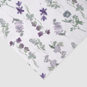 パープルラベンダーフローラスモールビジネスパッケージ 薄葉紙 (詳細)