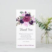 パープルラベンダーフローラボホサンキューカード サンキューカード (スタンド正面)