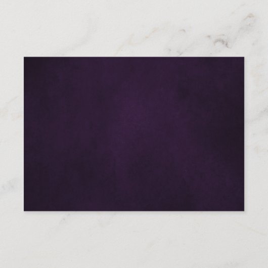 パープルラベンダーフローラボホ結婚の詳細カード エンクロージャーカード (裏面)