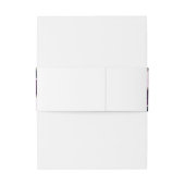 パープルラベンダーフローラボーホアレンジメントベリーバンド 招待状ベリーバンド (裏面例)