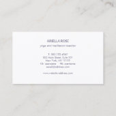 パープルラベンダーフローラロータス 名刺 (裏面)