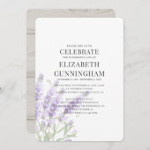 パープルラベンダーフローラ記念館 招待状 (正面/裏面)