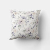 パープルラベンダーフローラ クッション (裏面)