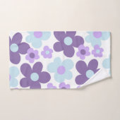 パープルラベンダーブルーデイジーレトロドリーム#1 #retro バスタオルセット (ハンドタオル)