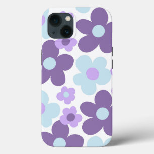 パープルラベンダーブルーデイジーレトロドリーム#1 #retro iPhone 13ケース