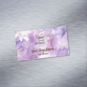 パープルラベンダープロフェッショナル名刺マグネット マグネット名刺 (インサイチュ)