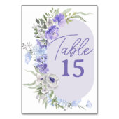 パープルラベンダーペリフローラ編集可能 テーブルナンバー (裏面)