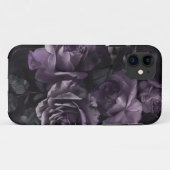 パープルラベンダームーディーズバラフローラゴシック Case-Mate iPhoneケース (裏面(横))