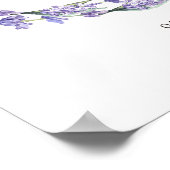 パープルラベンダーリース結婚ズ ポスター (角)