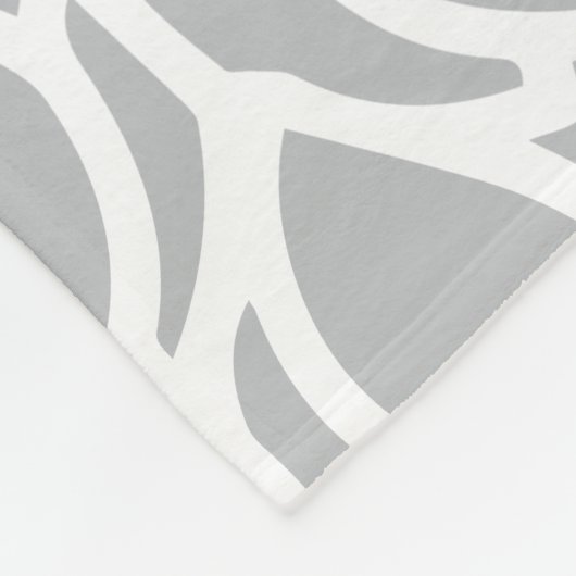 パープルラベンダー抽象芸術フローラ フリースブランケット (角)