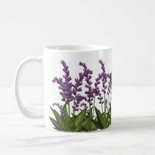 パープルラベンダー春の花ズコーヒーマグ コーヒーマグカップ