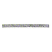 パープルラベンダー開花フローラ サテンリボン (正面)