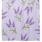 パープルラベンダー シャワーカーテン (正面)