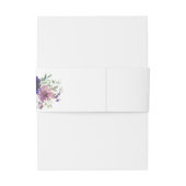 パープルラベンダー&バイオレットフローラ 招待状ベリーバンド (裏面例)