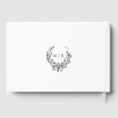 パープルラベ素朴ンダーフローラ結婚ズゲストブック ゲストブック (裏面)