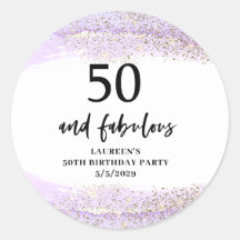 パープルラメ 50歳の誕生日パーティー