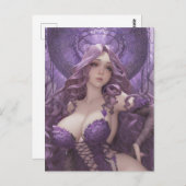 パープルランジェリー ポストカード (正面/裏面)