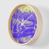 パープルランズイエロースカイ 壁時計 (傾斜)