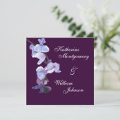 パープルラン結婚式招待状 招待状 (スタンド正面)