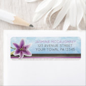 パープルリかわいらしリー住所 シール (インサイチュ)