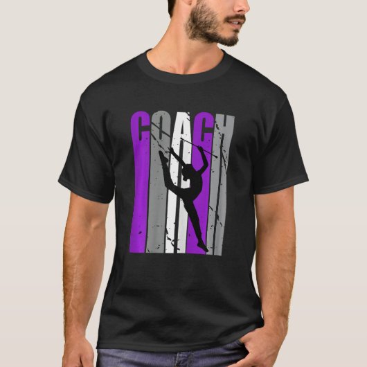 パープルリズ芸術的ミカル体操コーチ先生 Tシャツ (正面)