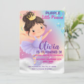 パープルリトルプリンセスボール 招待状 (スタンド正面)