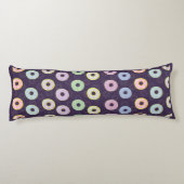 パープルリバーシブル名前をカスタムするドーナツ抱き枕 ボディピロー (裏面)