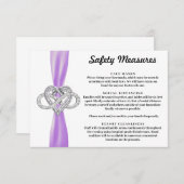 パープルリボンインフィニティハート安全対策 エンクロージャーカード (正面/裏面)