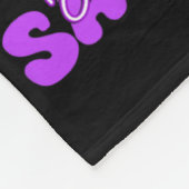 パープルリボンオーバードーズ認識度デイバタフライサップ フリースブランケット (角)