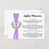 パープルリボンシルバースワン安全対策 エンクロージャーカード (正面/裏面)