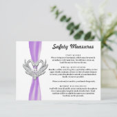 パープルリボンシルバースワン安全対策 エンクロージャーカード (スタンド正面)